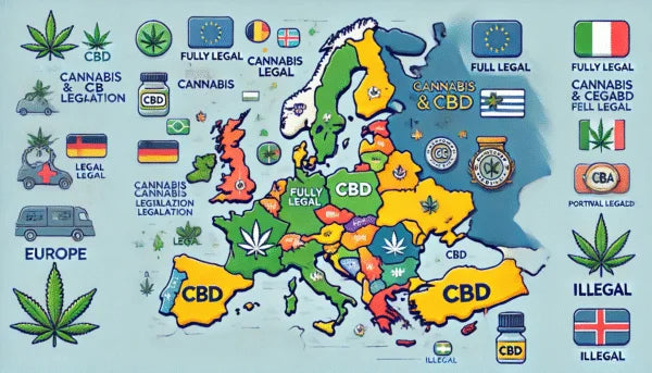 Les différentes législations en Europe sur le cannabis et le CBD