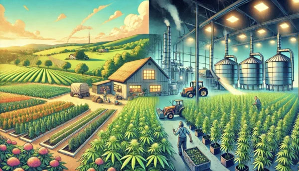 Différences entre le CBD produit naturellement par des paysans français et le CBD industriel importé